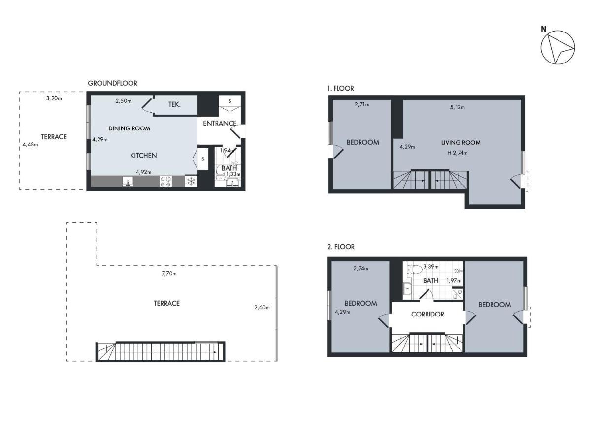 Sanders Pier - Fantastic 3-Bedroom Townhouse With Balcony Terrace Копенгаген Экстерьер фото